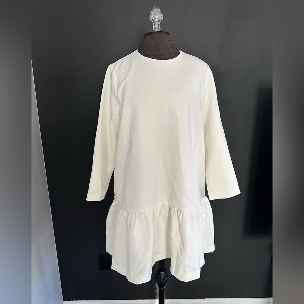 Tuckernuck‎ White Pierce Dress sz Large Women's Drop Waist Mini NWT